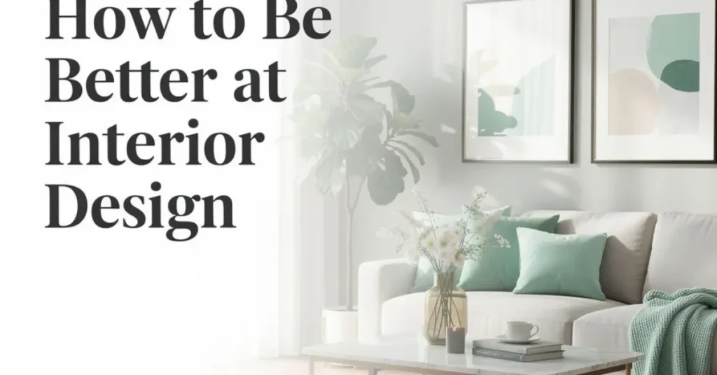 how to be better at interior design mintpaldecor